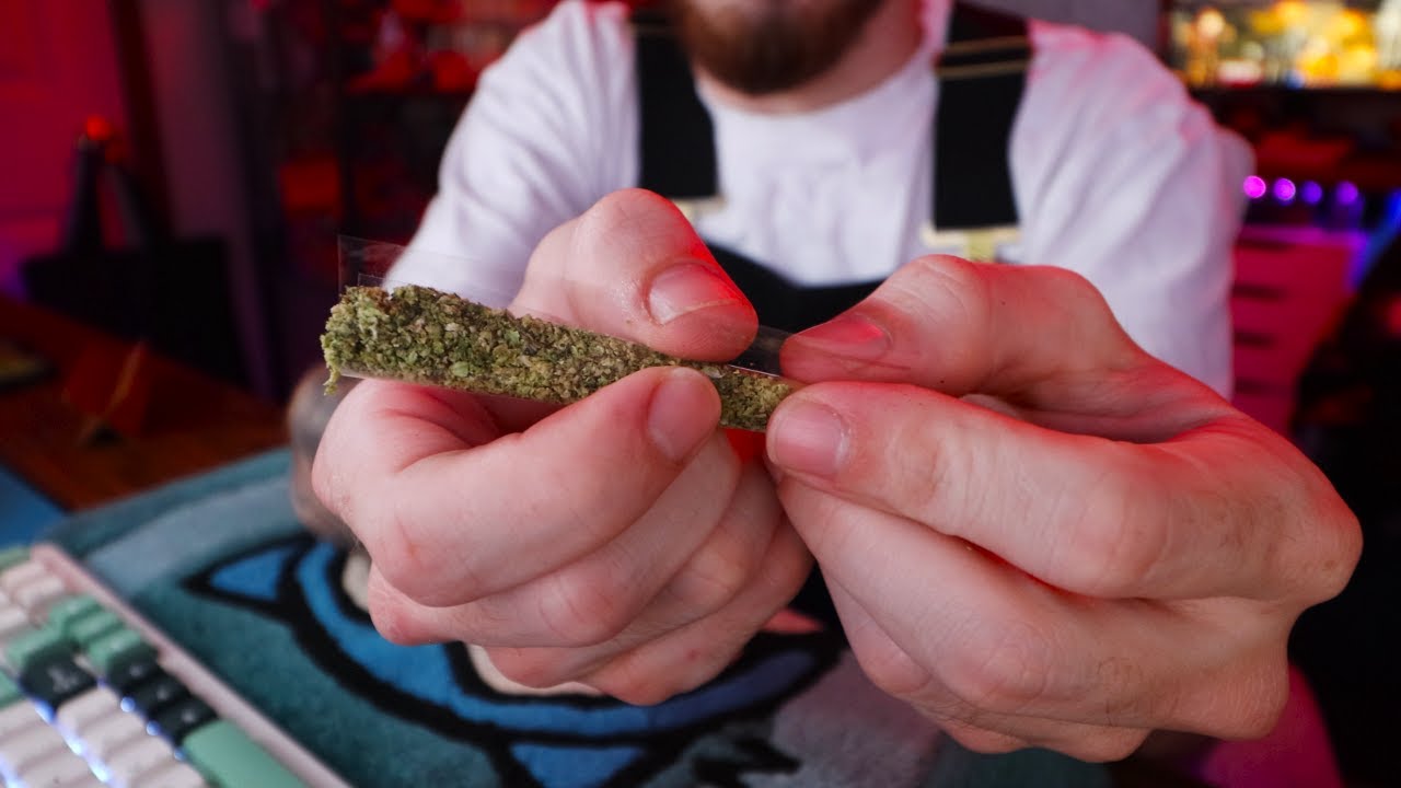 Rolling and Smoking a 