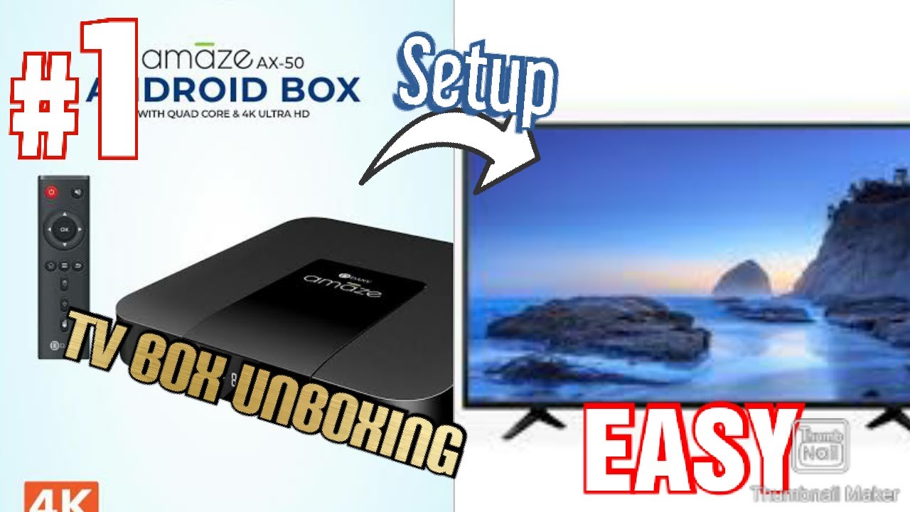 Unboxing and setting Dany Amaze AX-50 TV box | Cheapest Tv box | TechTyle
