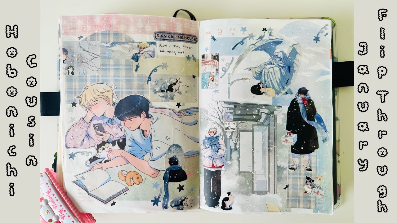 flip through of my hobonichi January // Hobonichi 2026 X tamagochi haul