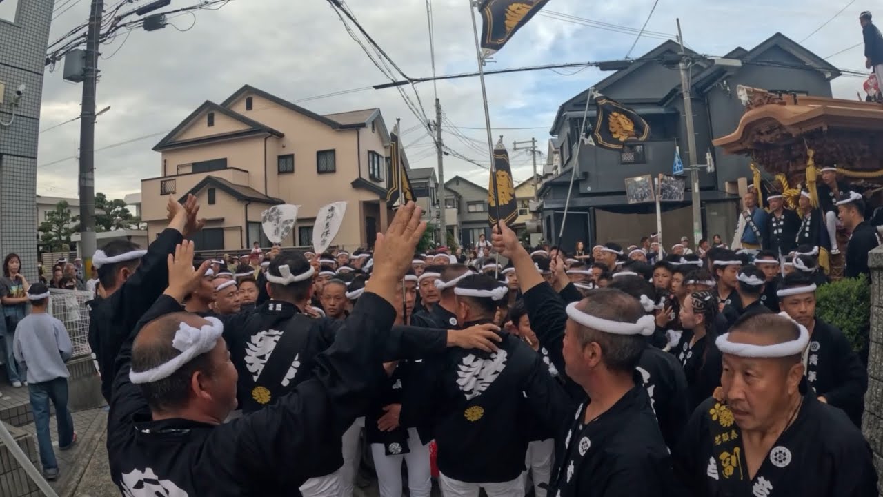 八田だんじり祭り新道パレード家原寺ラスト‼️#だんじり #祭り #万博 #万博2025 