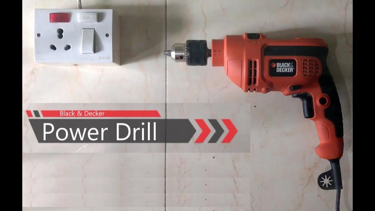 How to use a Power Drill - Black & Decker Power Drill