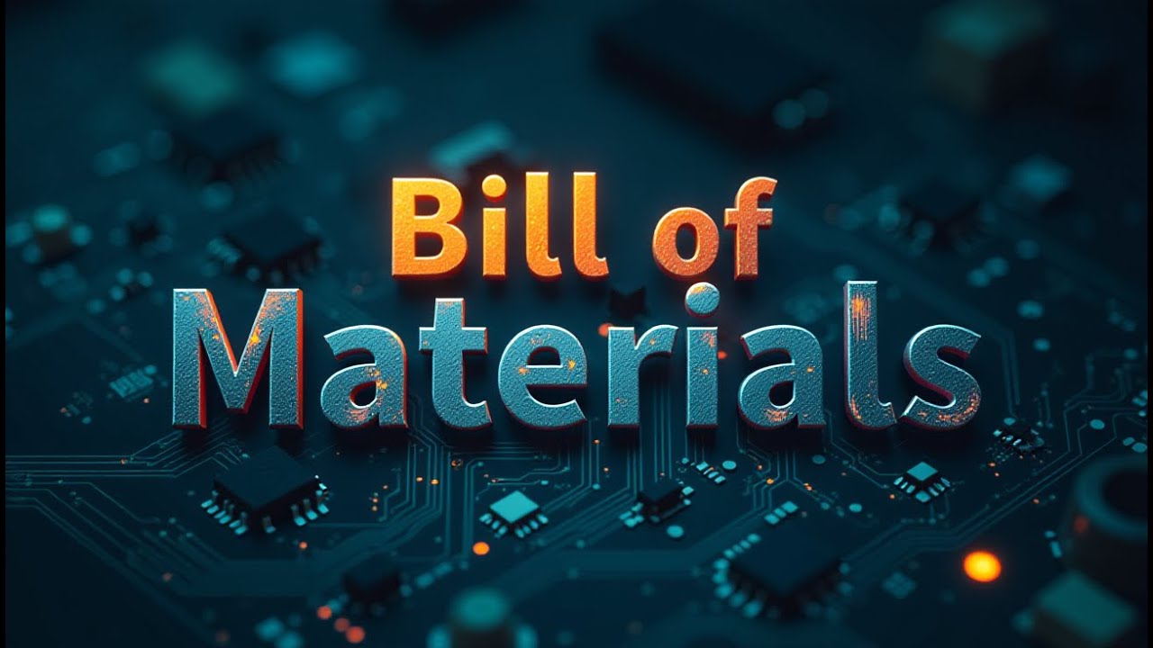 All you need to know about Bill of Materials for PCB Industry | Er. Vaibhav Sugandhi