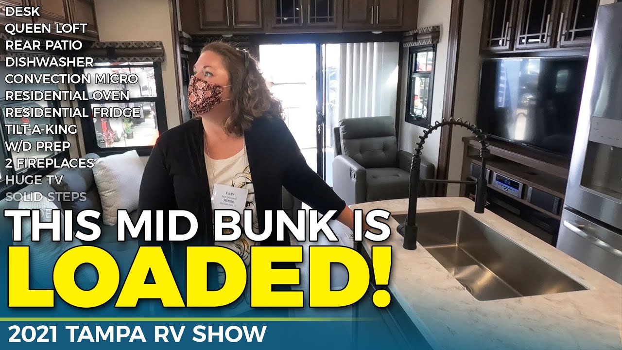 Tour this AMAZING Mid Bunk Fifth Wheel RV from KZ! 2021 Tampa RV Show
