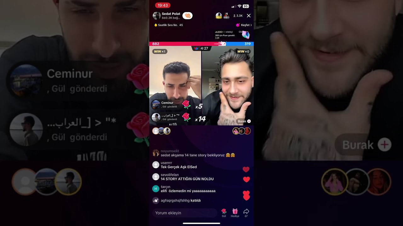 Kısmetse Olur Sedat Tiktok Canlı Yayın