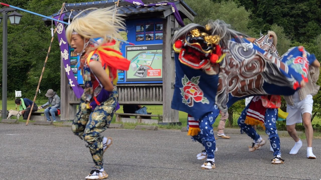 輪島市門前 浦上祭り / 獅子舞 あすなろ交流館(浦上公民館) 2022年