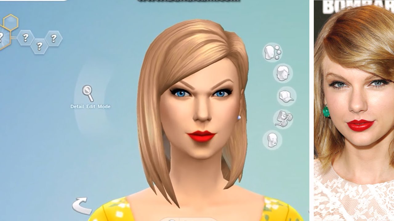 Sims 4 CAS | Creating Taylor Swift