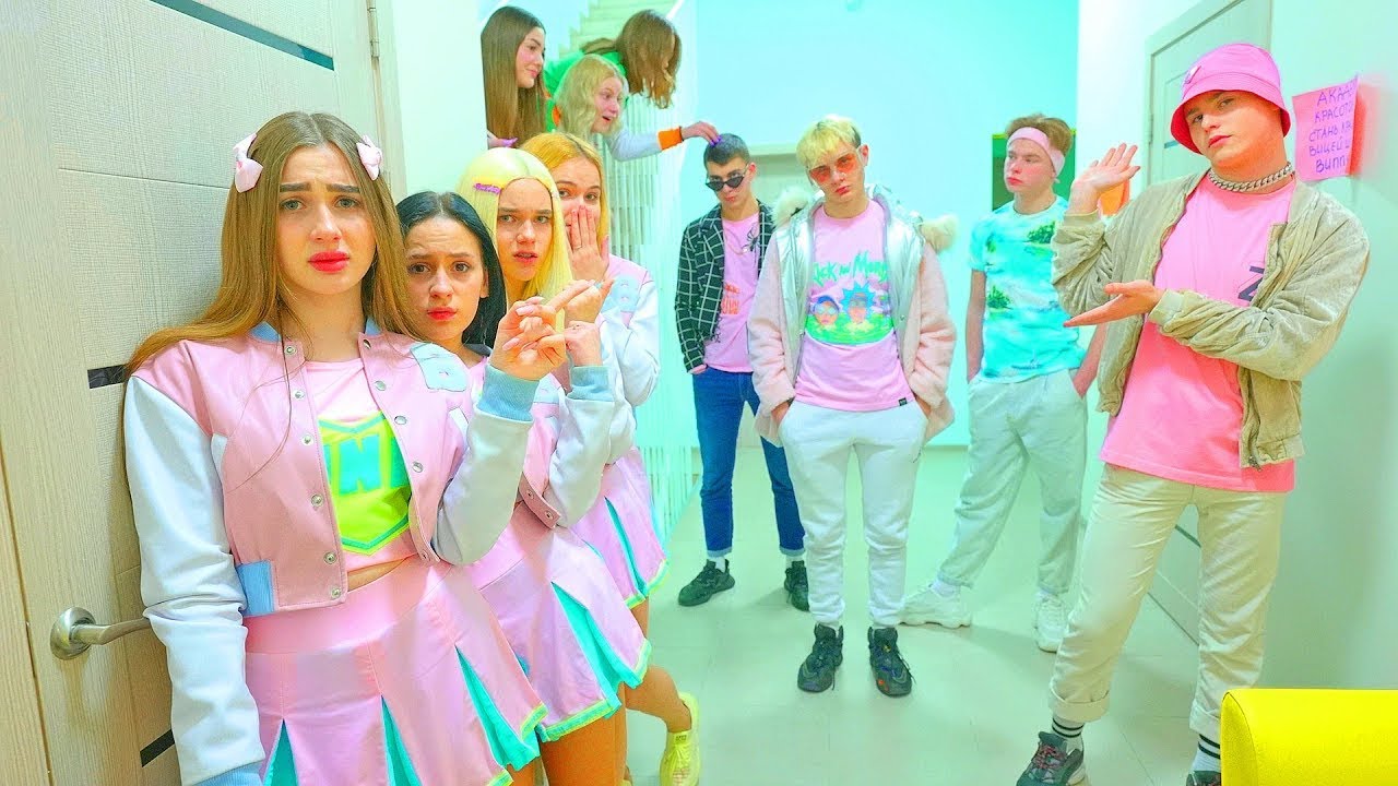 ROŽINIS CHALLENGE cheerleading mokykloje 👚 Ar berniukai ir mergaitės tapo madingi?
