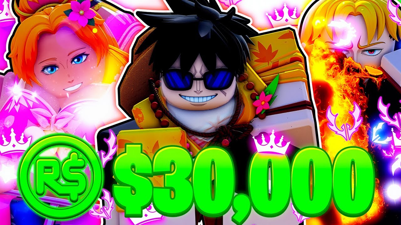 Я потратил 30 000 Robux на юнитов MONARCH с 0,1% шансом выпадения из One Piece в Anime Vanguards!...