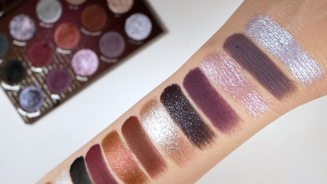 A Shadow Of Secrets ColourPop Eye Shadow Palette Swatches Application