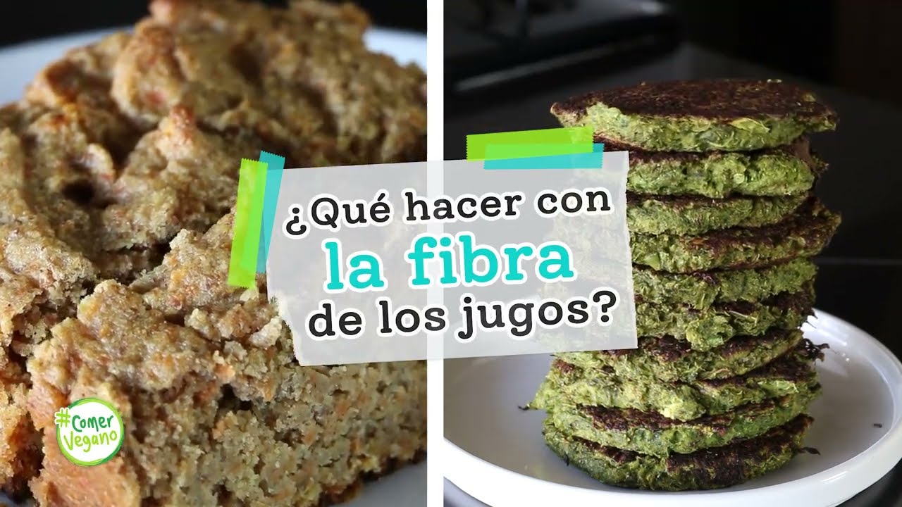 ¿QUÉ HACER CON LA FIBRA DE LOS JUGOS? | Ideas de recetas saladas o dulces para no tirar el bagazo...
