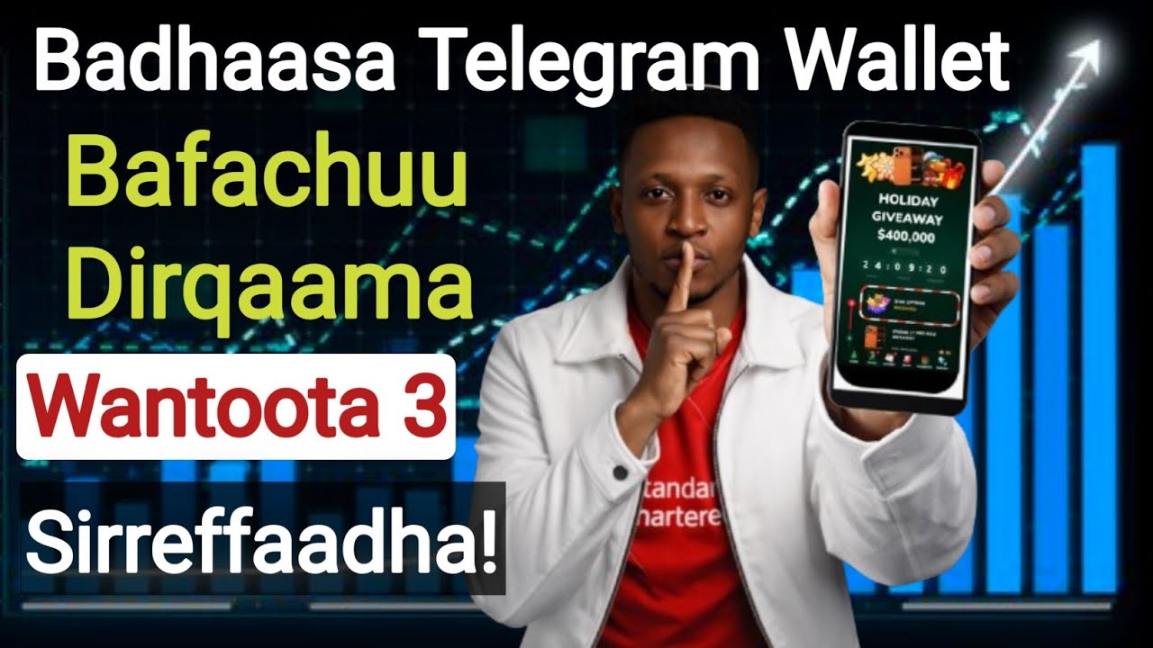 Badhaasa Telegram Wallet Argachuuf Dirqaama Wantoota Hojjachuu Qabdan 3 | Telegram wallet Giveaway |