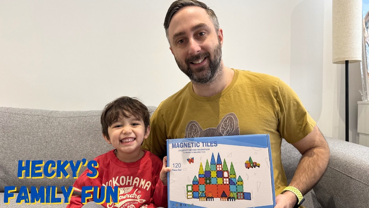 Trolley or Lorry? Hecky’s Magnetic Tile Build Gets Serious! 🚗😂