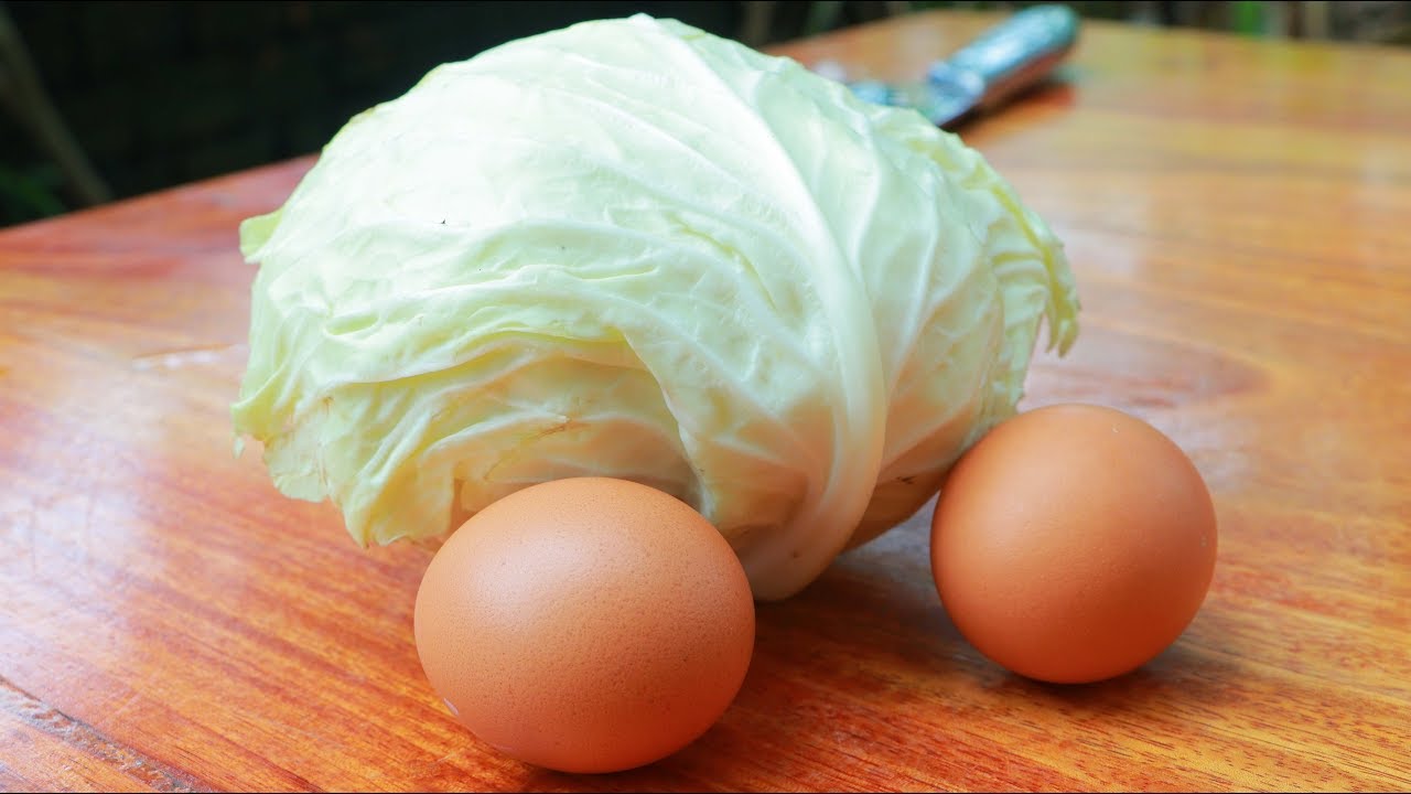 Tasty Egg Cooking Cabbage With Tofu - Cooking With Sros