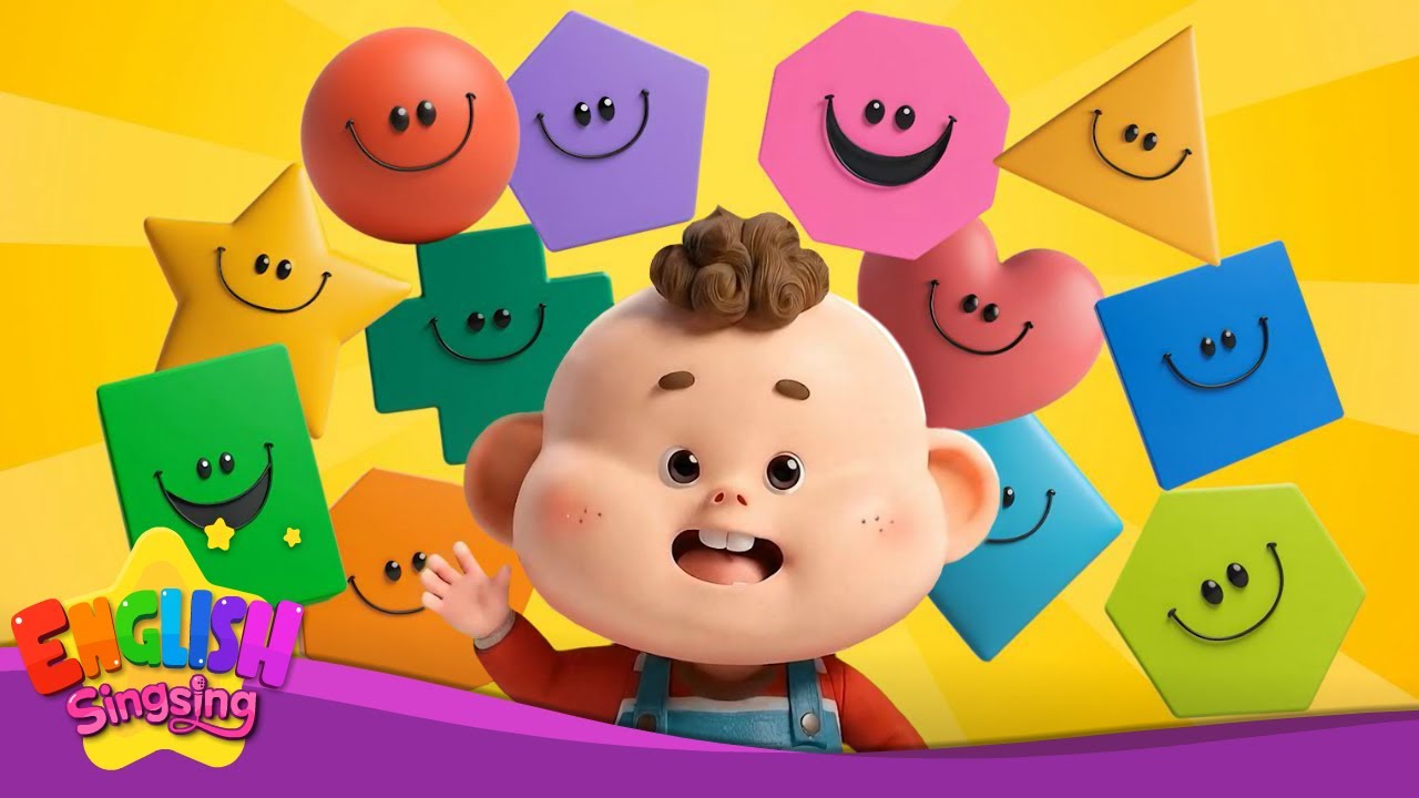 Shape Song - [Renewal] - Educational Children Song - AI Animation for Kids