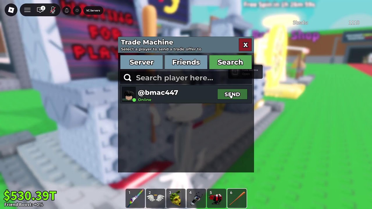 Roblox.  sab trading!!!!