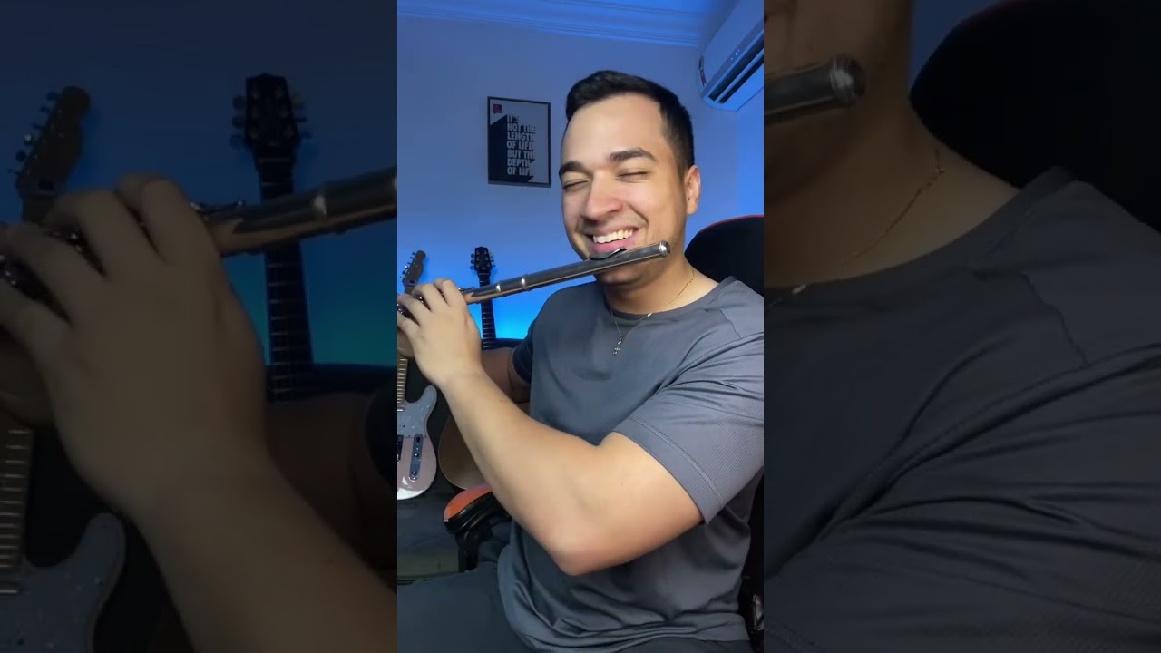 Olha a rea&ccedil;&atilde;o dos meus vizinhos toda vez que toco essa m&uacute;sica #flauta #bumbumtatan #flautaenvolvente