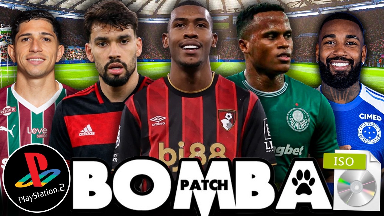 ⚽ NOVO BOMBA PATCH 2026 PS2 LAN&Ccedil;AMENTO FEVEREIRO ISO LINK DIRETO PS2, PCSX2, AETHERSX2 🎮