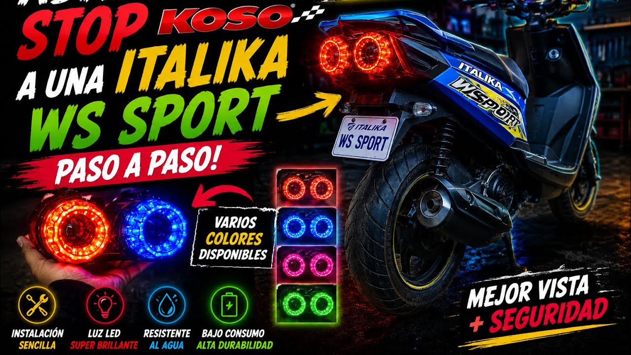 STOP KOSO PARA ITALIKA WS SPORT (MODIFICACIÓN) || EL RONY
