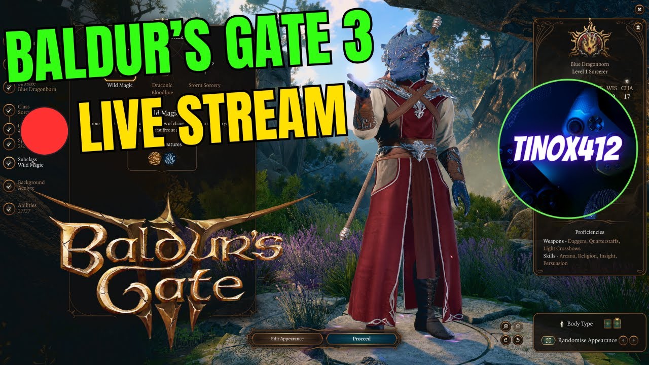 Baldur's Gate 3 - First Playthrough - Live Stream!