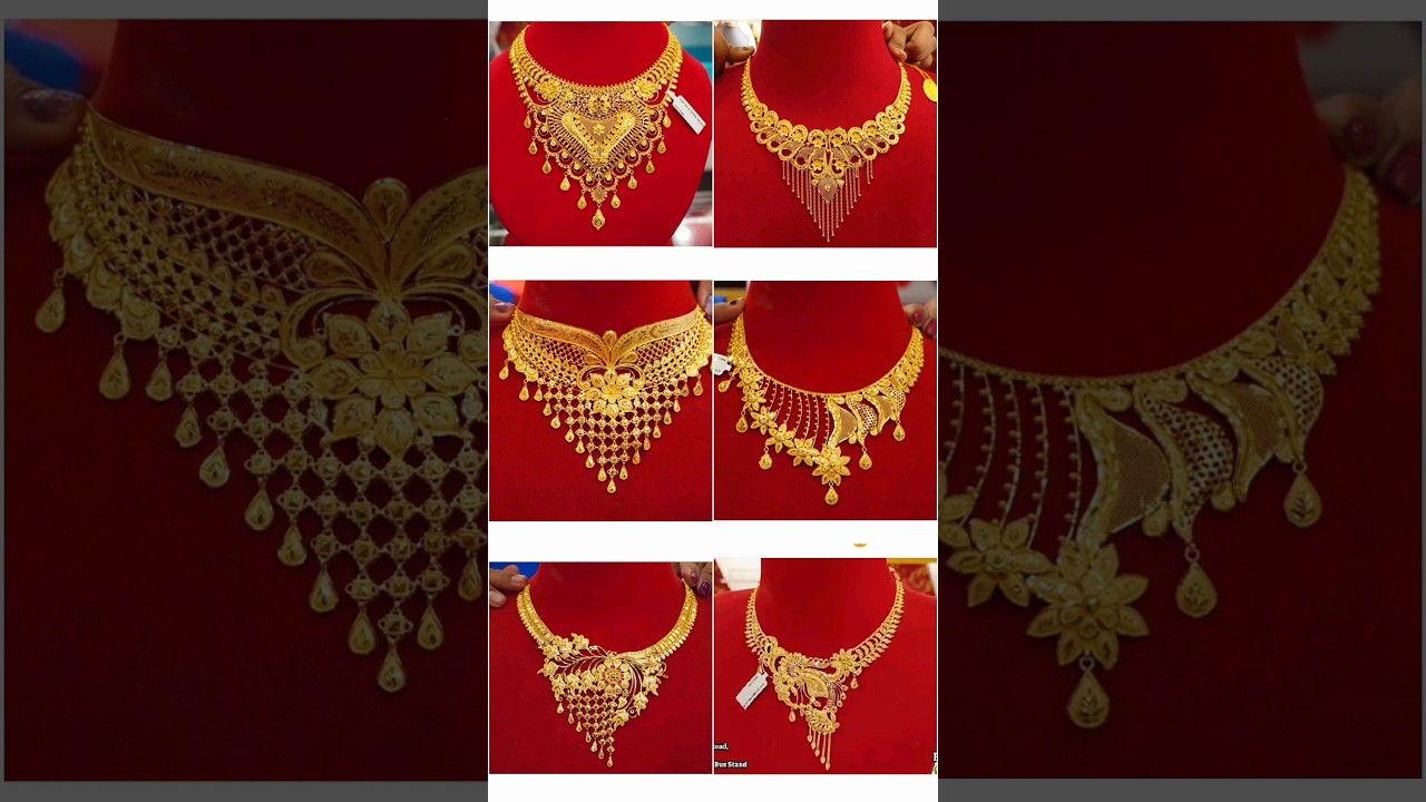 Latest Gold Necklace/Gold Necklace Designs With Price | #goldnecklace #necklaceset #gold