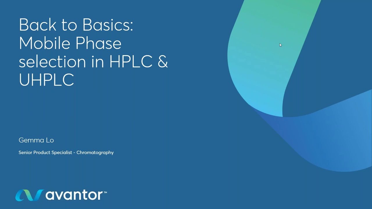 Mobile Phase Selection in HPLC & UHPLC