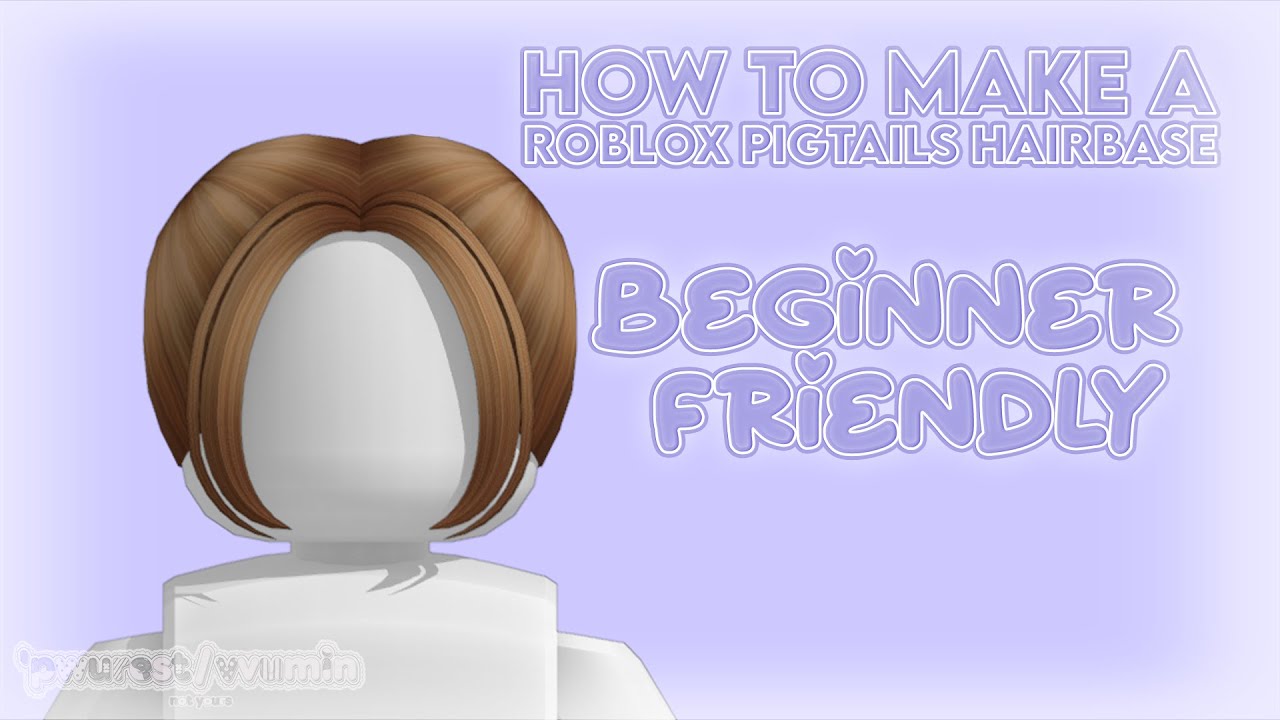 How To Make A Roblox UGC Pigtail Hair Base (Blender Beginner Friendly Step-By-Step Tutorial)