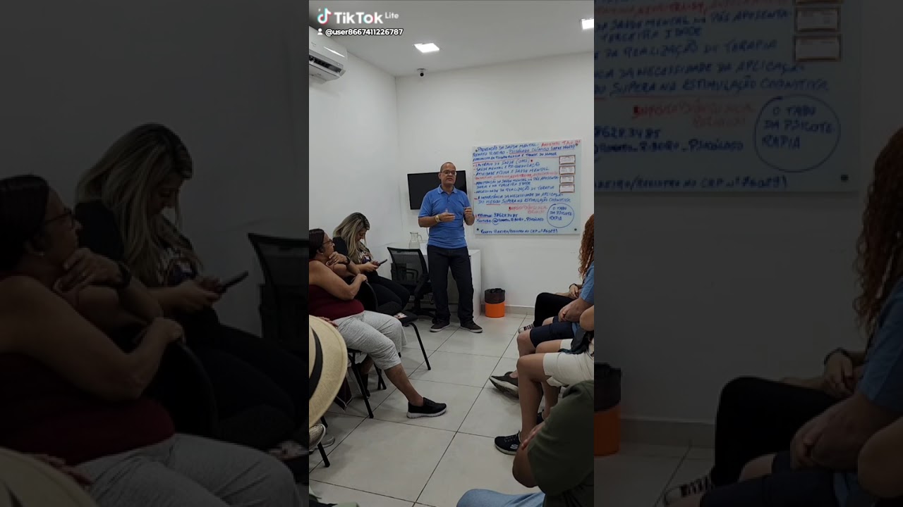Palestra sobre prevenção e manutenção da saúde mental 