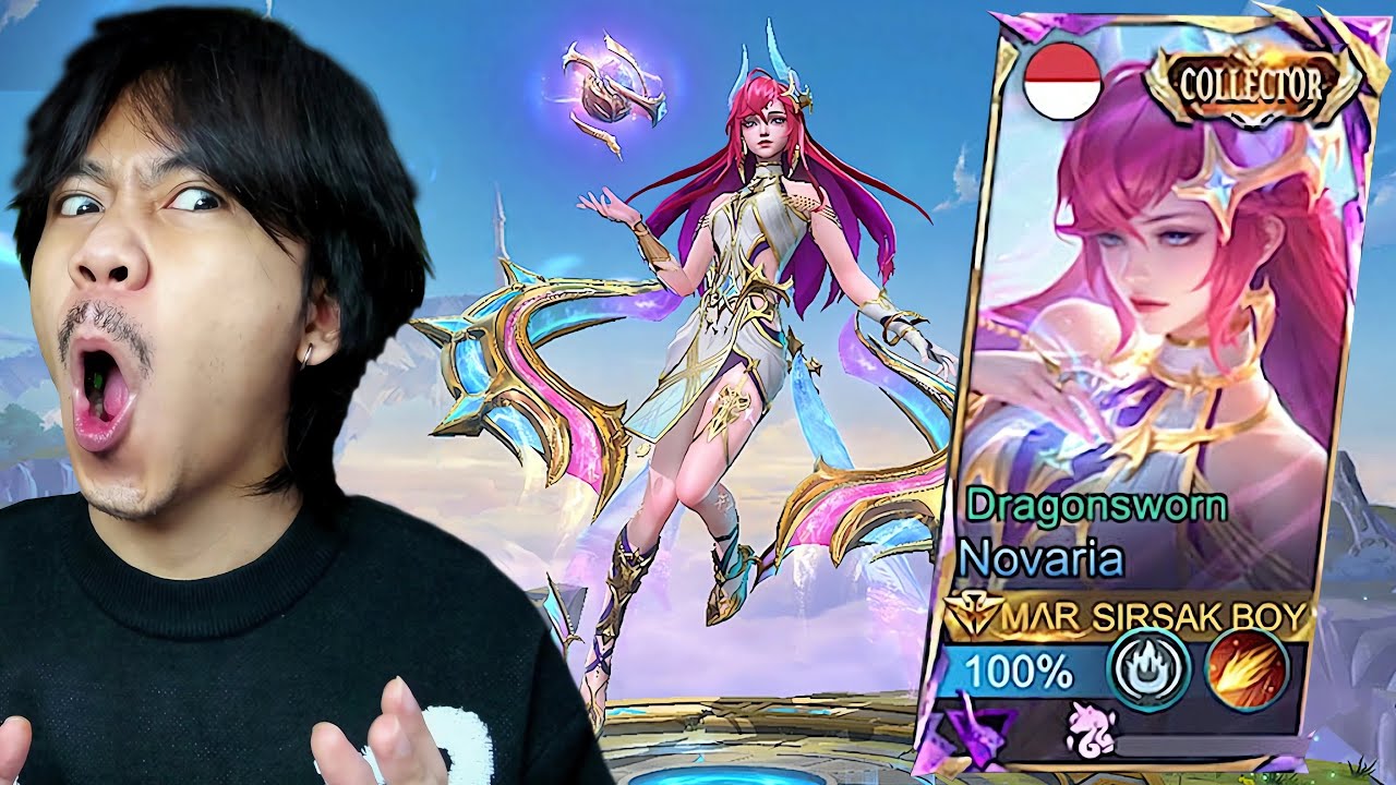 REVIEW SKIN COLLECTOR NOVARIA DRAGONSWORN - Mobile legends