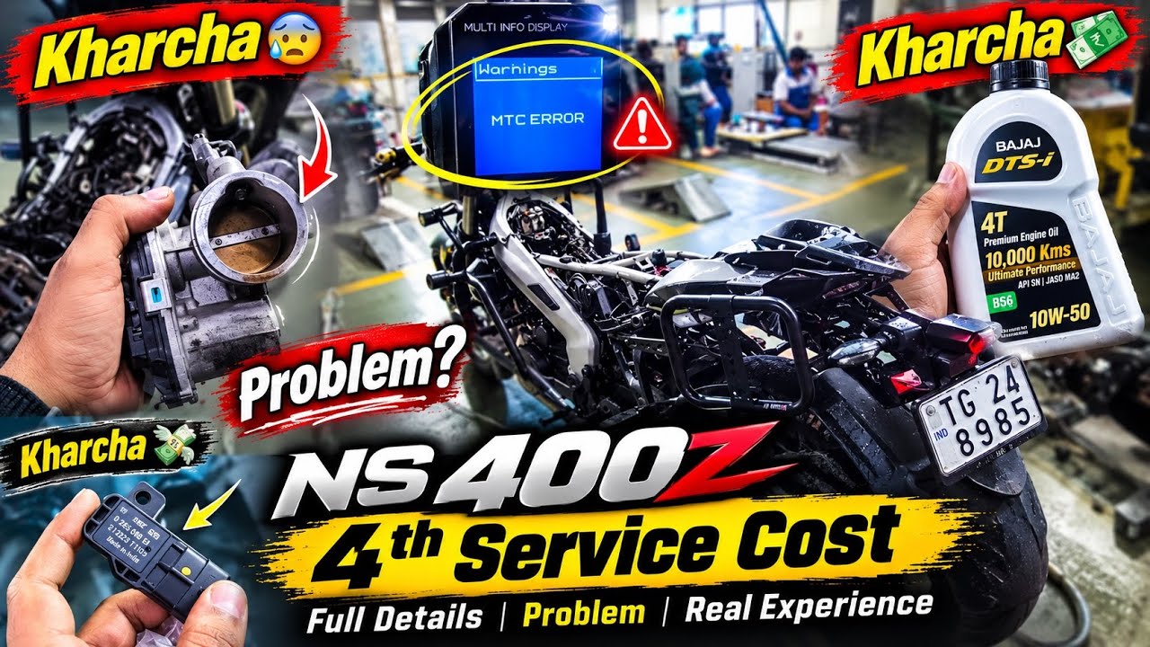 Ns 400z 4 Service Cost  || Ns 400 MTC Error problem || Throttle Body Sensor Problem 