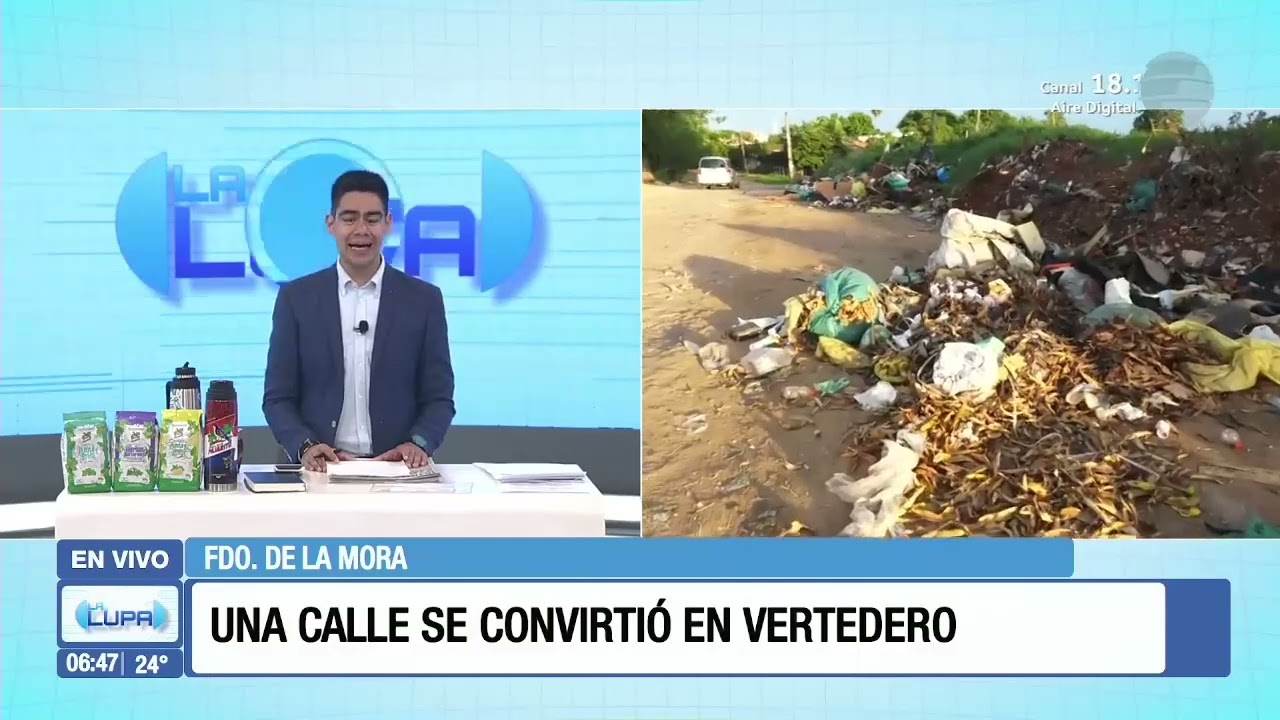 Una calle que se convirtió en vertedero