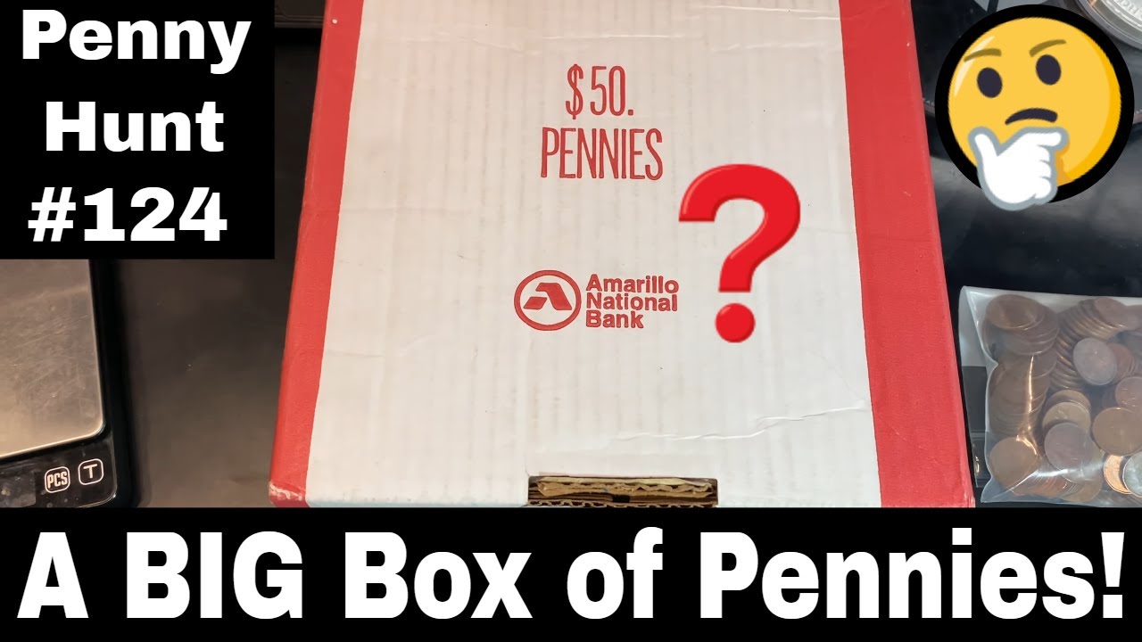 A BIG $50 Penny Box - Penny Hunt and Fill #124