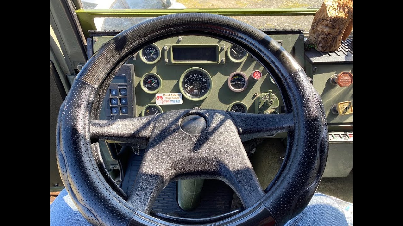 FMTV BIG RIG STEERING WHEEL Install & Parts Donation #106