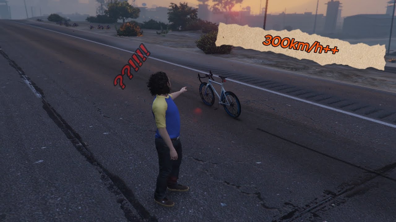 Picala chadat دراجة هوائية شدات 390 km/h : fivem GTAV // kifaach?!! #001