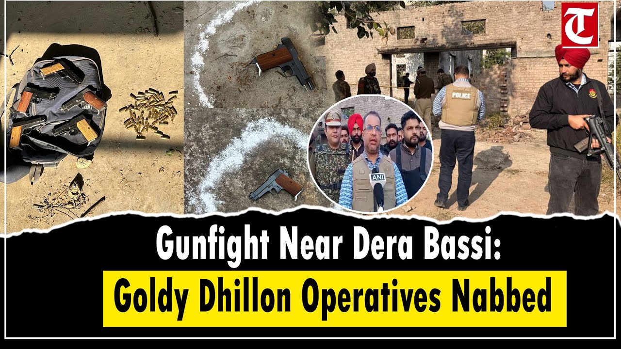 Punjab Police Foil Major Terror Plot; 4 Goldy Dhillon Gang Operatives Arrested After Shootout