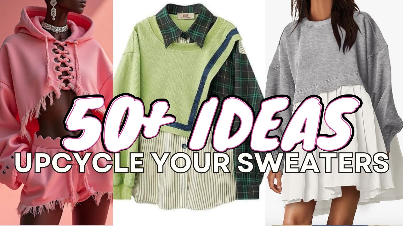 Turn your old sweatshirts into Money Making Sewing Projects || 50+ Upcycle Ideas for Sweaters