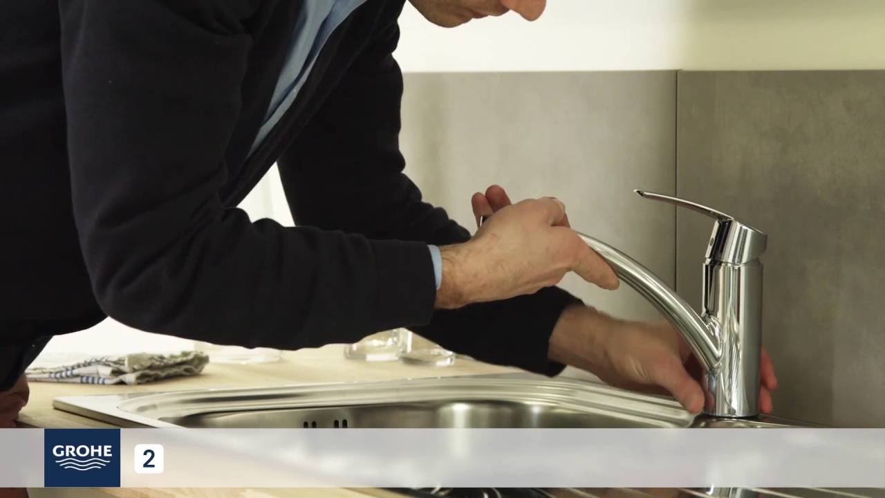 Instalace pákové kuchyňské dřezové baterie