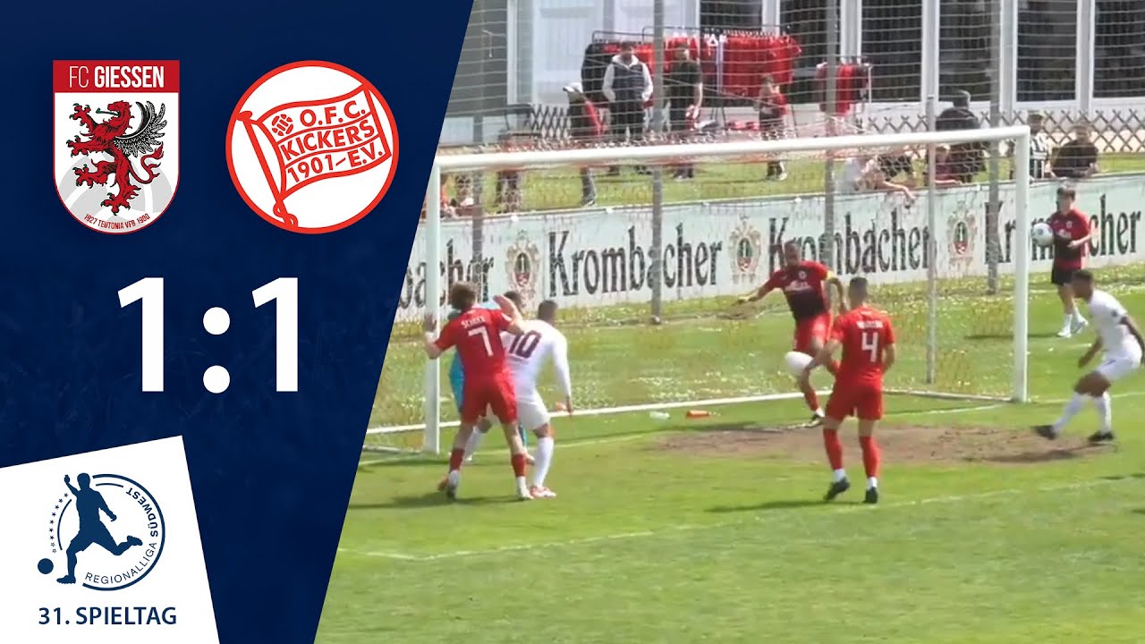 Kein Sieger im Hessenduell | FC Gießen - Kickers Offenbach | 31. Spieltag RLSW