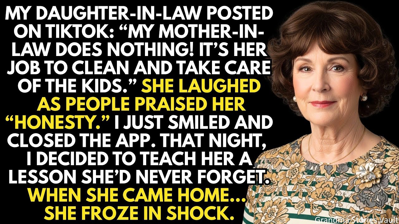My Daughter-In-Law Said On TikTok, “My MIL Is Just Useless At Home.” When She Got Back, She Froze...