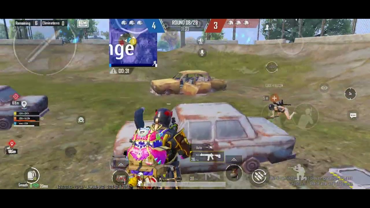 Beast blaze zeus vs Joker falcon Dhara 3 v 3 #fun 