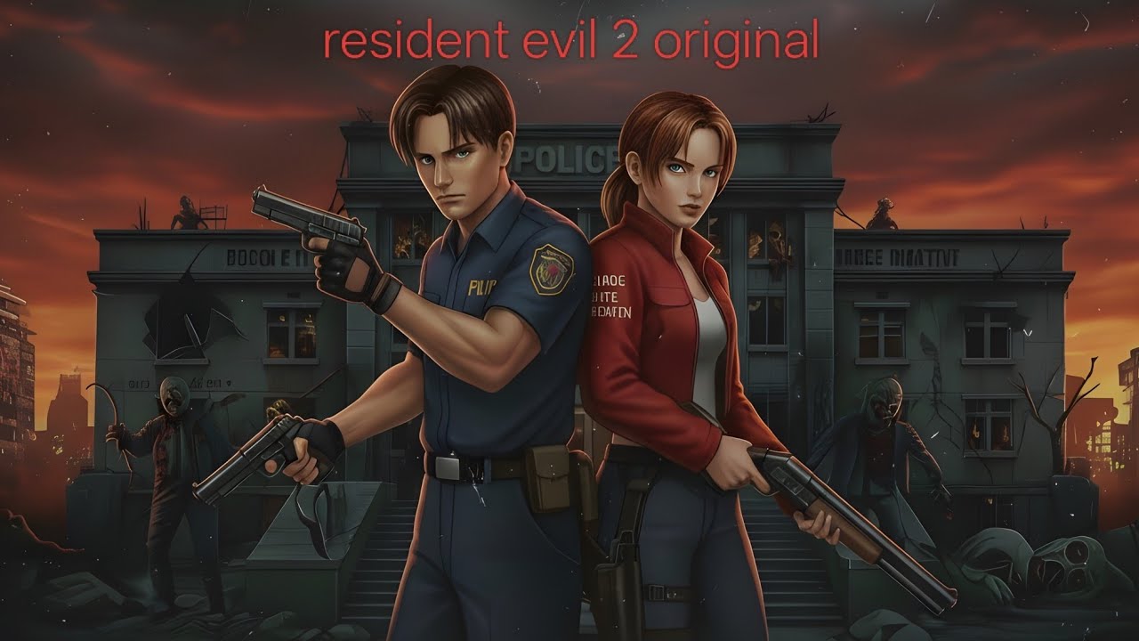 بازی خفن ترسناک و نوستالژی resident evil 2 original 