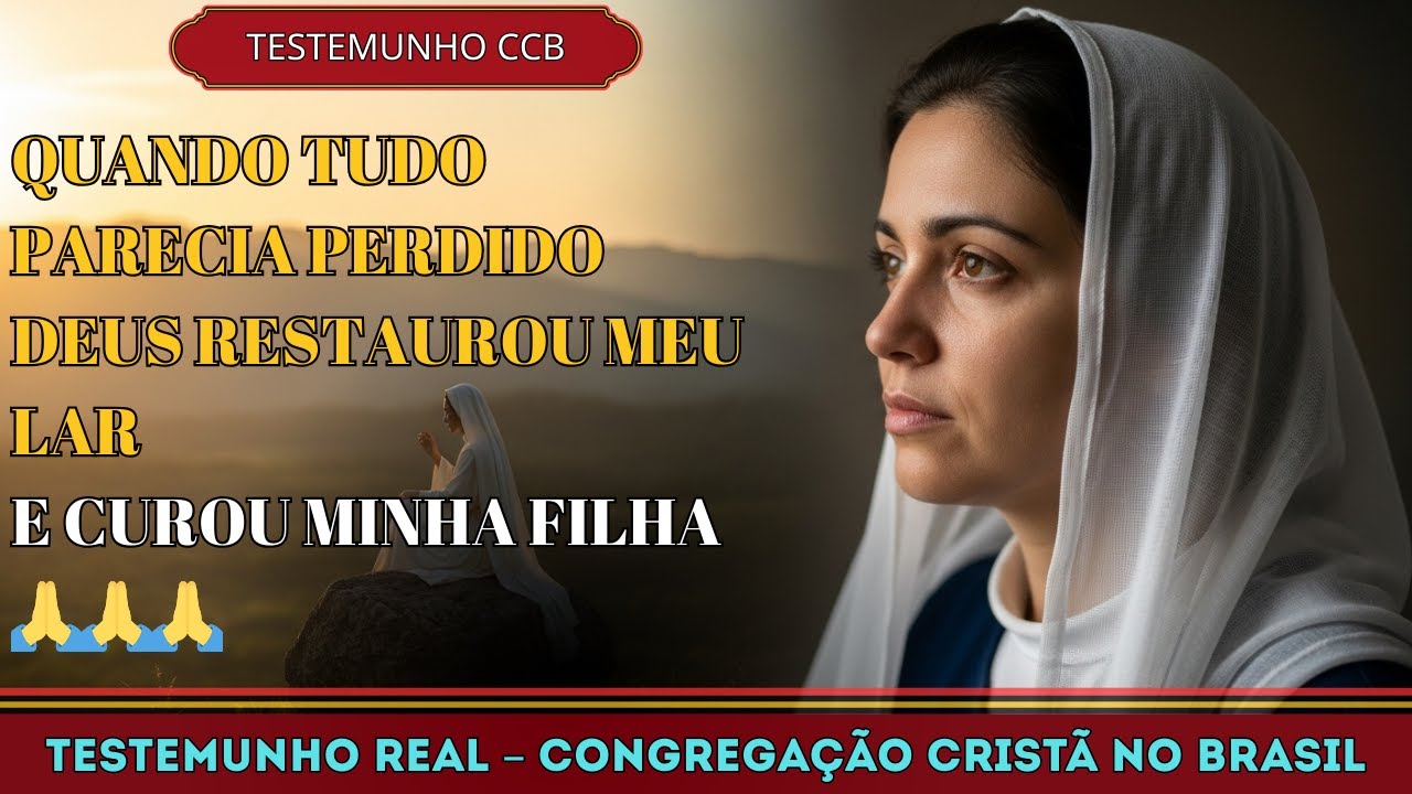 TESTEMUNHO CCB – QUANDO TUDO PARECIA PERDIDO, DEUS RESTAUROU MEU LAR E CUROU MINHA FILHA