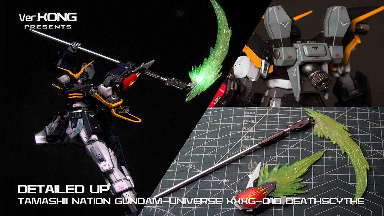 I detailed-up this $25 Bandai Gundam Universe Deathscythe + Beam effect tutorial