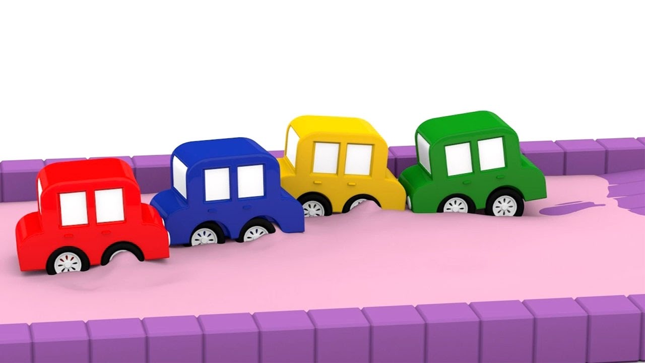 Cartoni animati per bambini: Macchinine colorate e la gara più difficile!