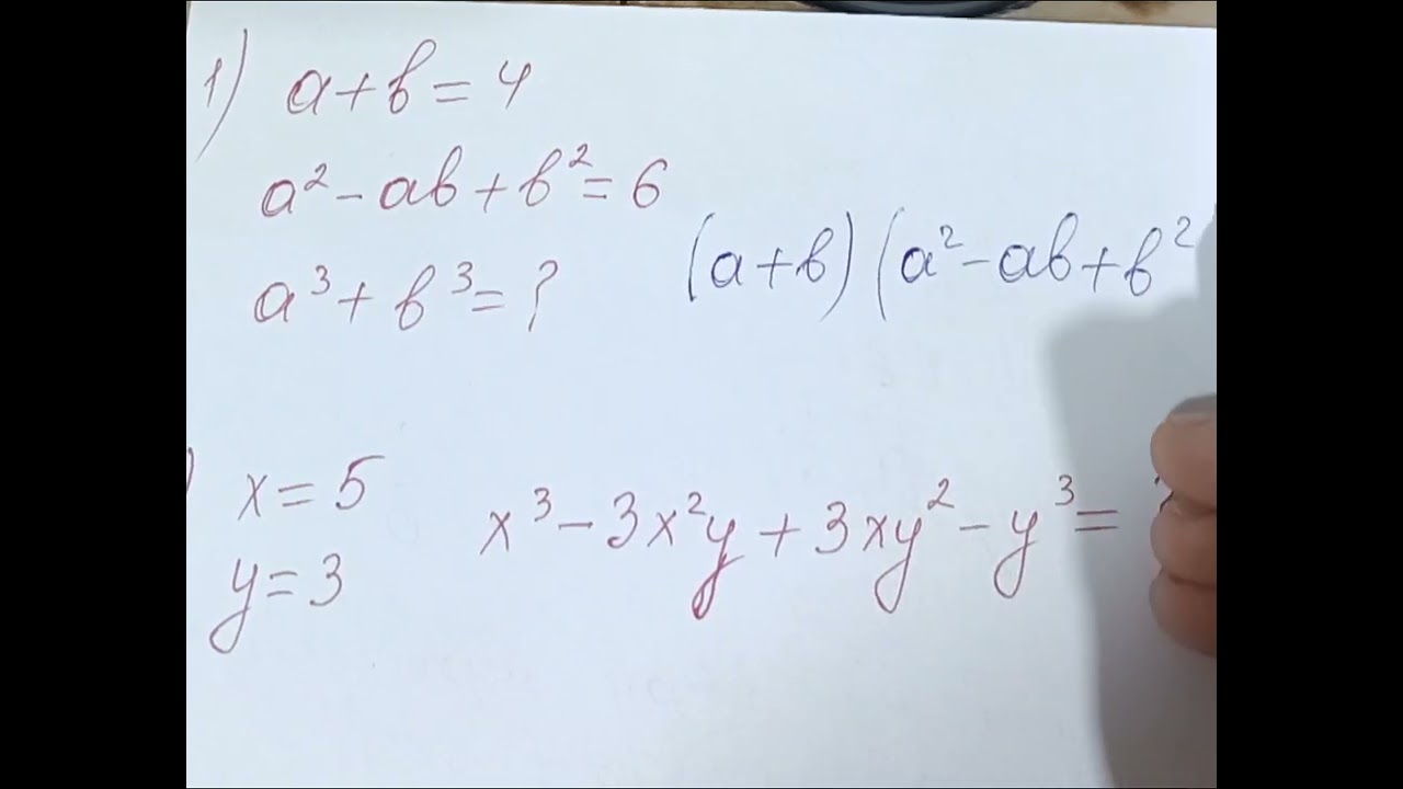 Müxtəsər vurma düsturları