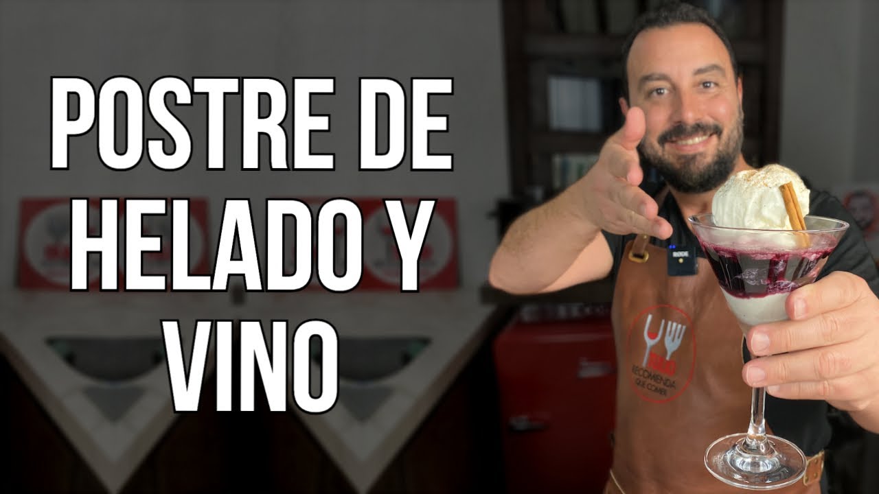 ¡¿Cómo hacer un Postre de Helado y Vino en minutos?! | Receta Fácil y Deliciosa