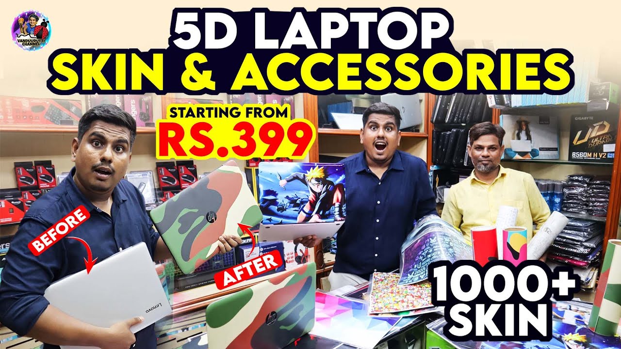 5D Laptop Skin & Laptop Accessories Shop in Chennai | VANDU URUTTI