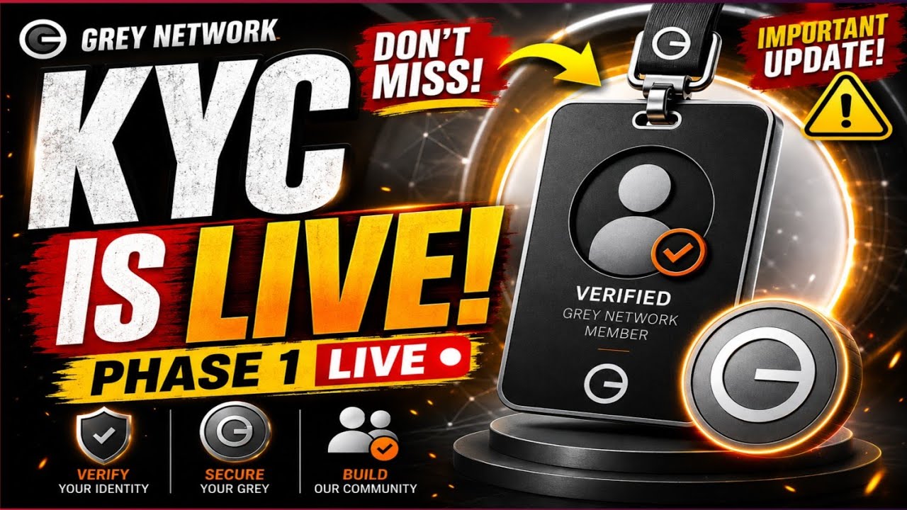Grey Network KYC Is LIVE! 🚨 Phase 1 Update You Need to Know