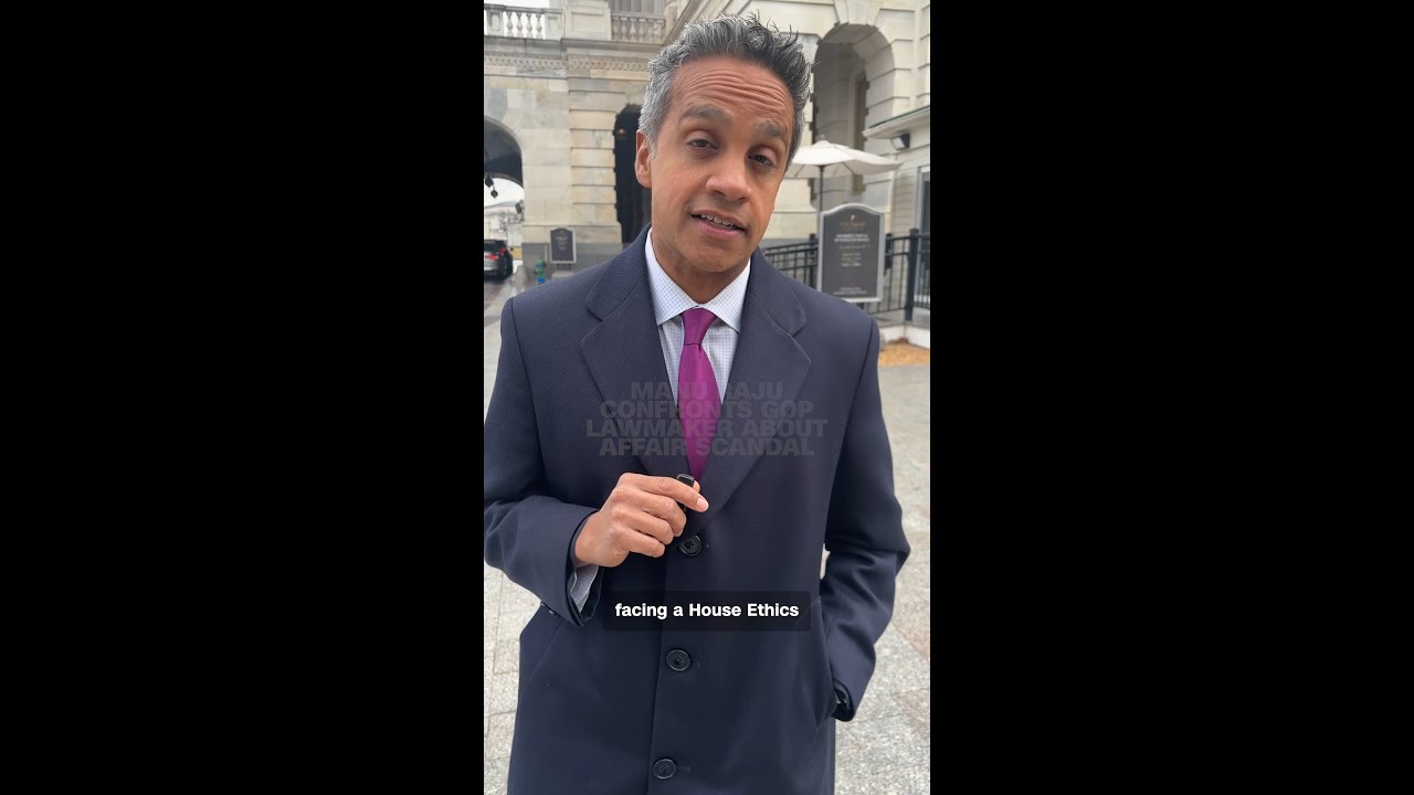 Manu Raju confronts GOP lawmaker about affair scandal