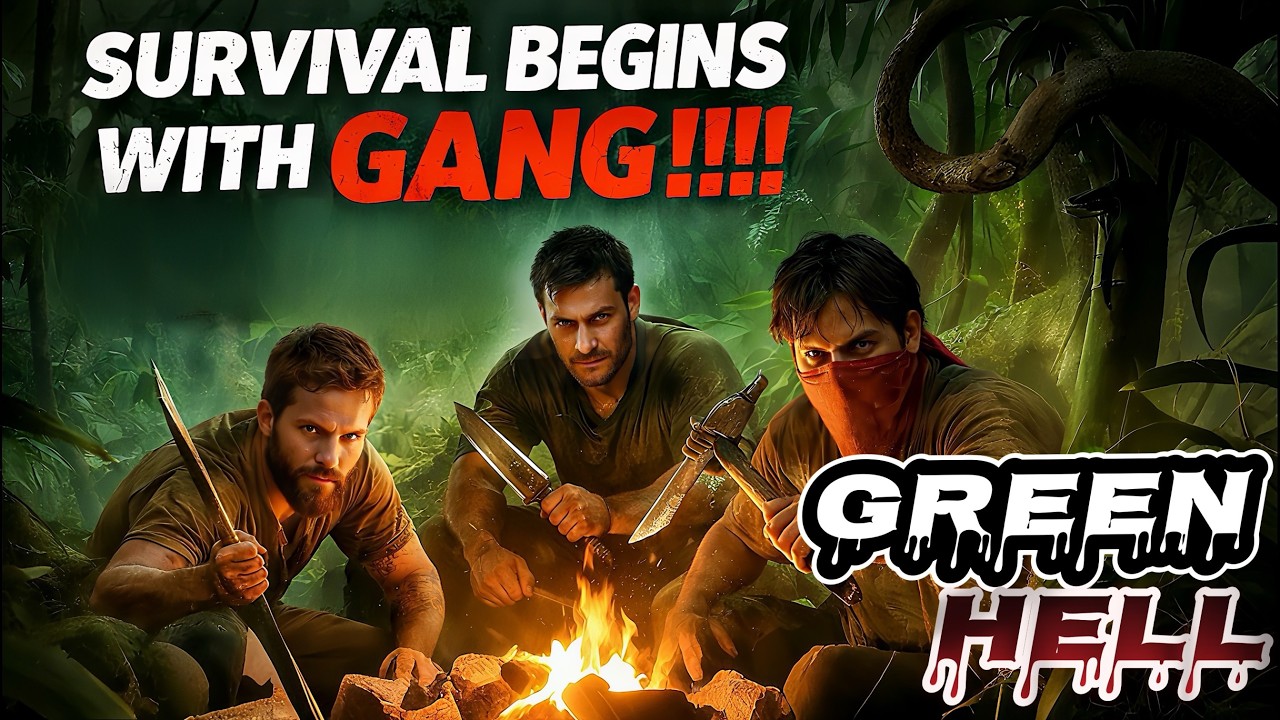 Climbing Hook Craft Mission 🪝| Survival Begins With Gang!!!! | Jungle Survival Gameplay #greenhell