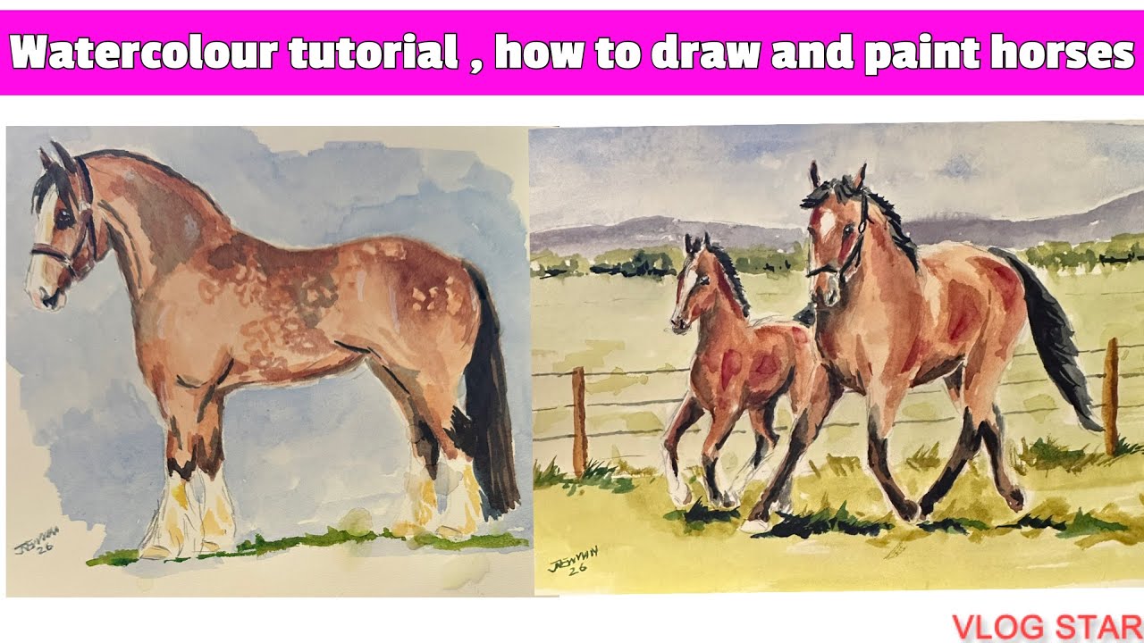 lets draw and paint a horse